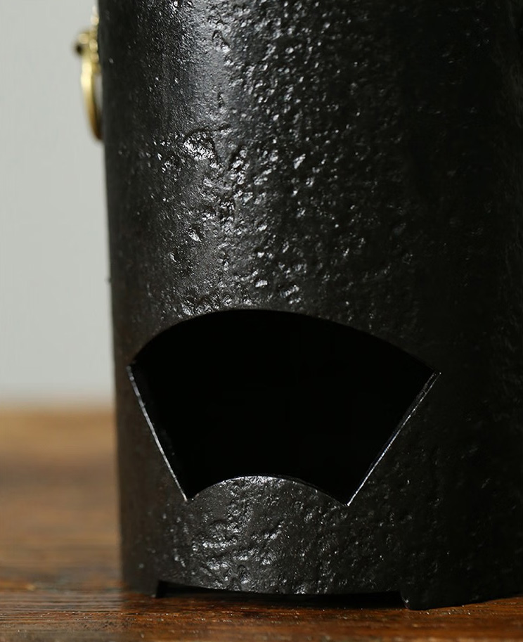 圓形手工鐵藝碳爐圍爐煮茶雙耳款碳爐(圖2) 圓形手工鐵藝碳爐圍爐煮茶雙耳款碳爐(圖2)