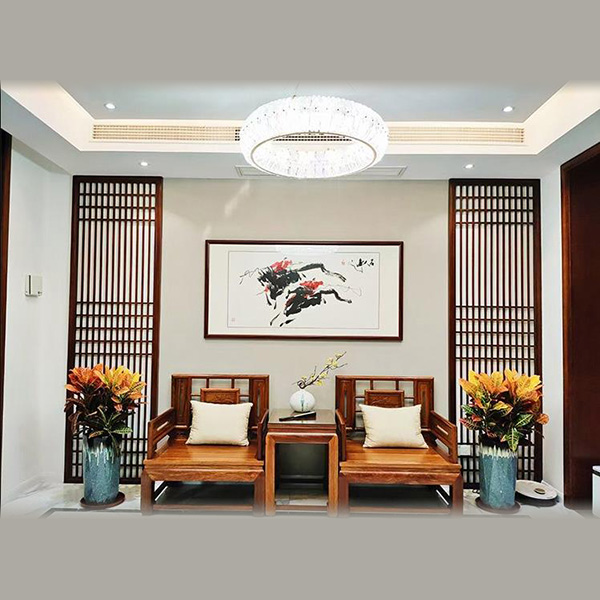 不銹鋼屏風隔斷鏤空格柵客廳方通背景墻(圖1) 不銹鋼屏風隔斷鏤空格柵客廳方通背景墻(圖1)