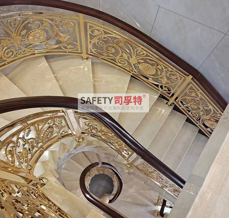 銅藝雕刻欄桿扶手，輕奢時(shí)尚，溫馨典雅(圖4)