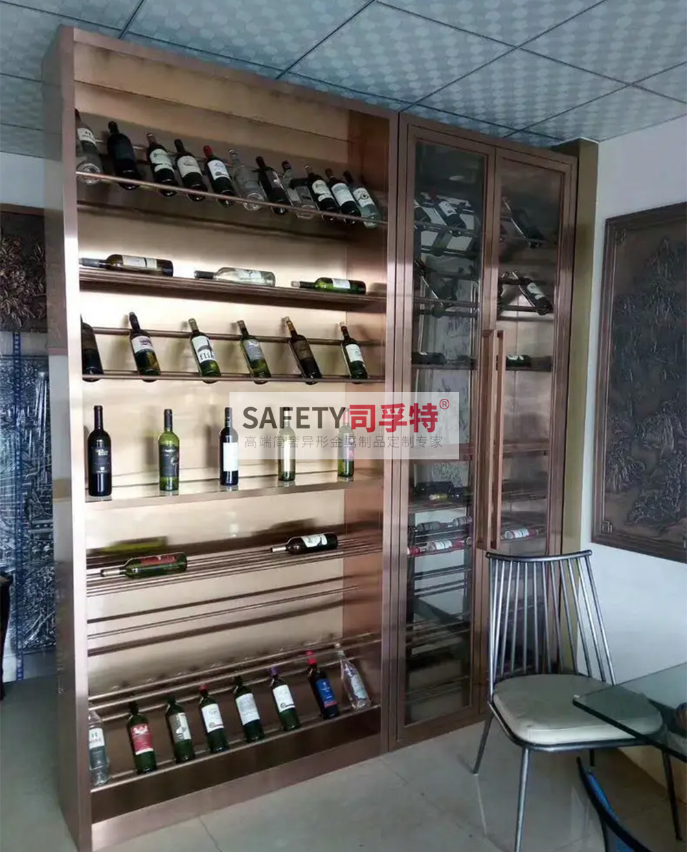 不銹鋼酒柜款式多樣，美觀時(shí)尚，經(jīng)久耐用(圖4)