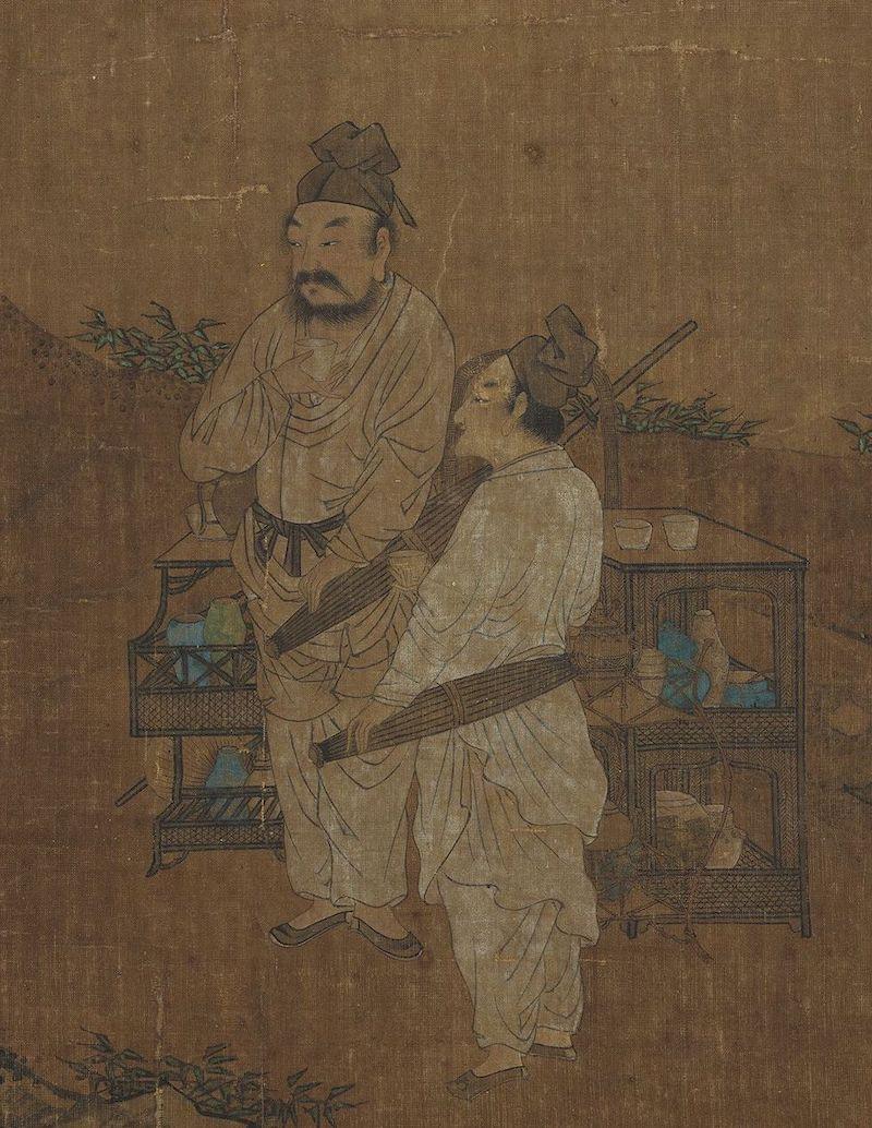 重拾“圍爐煮茶”文化，一起看看故宮藏畫(huà)里的“圍爐煮茶”[精制鋼圍爐茶桌](圖8)