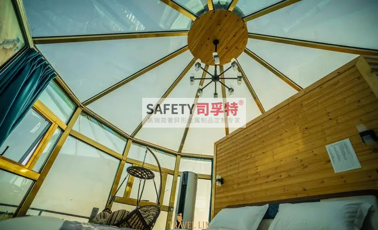 精制鋼透明民宿屋，仰望星空如夢(mèng)似幻，浪漫至極(圖1)