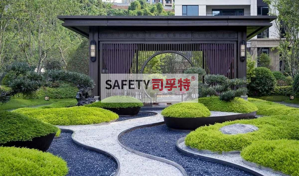 庭院景觀設(shè)計(jì):精制不銹鋼(鋁藝)涼亭搭配智能遮陽(yáng)(圖4) 庭院景觀設(shè)計(jì):精制不銹鋼(鋁藝)涼亭搭配智能遮陽(yáng)(圖4)