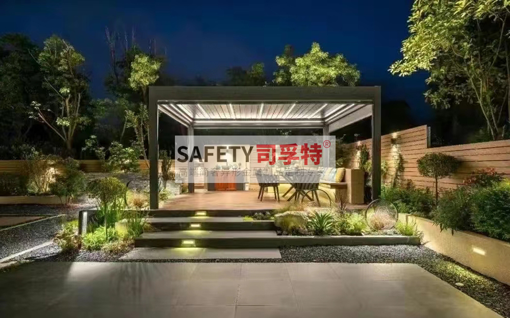 新中式景觀涼亭設(shè)計有哪些注意事項[精致不銹鋼涼亭，鋁藝涼亭](圖1)