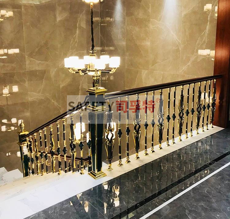 銅藝樓梯扶手：結(jié)構(gòu)獨(dú)特，造型優(yōu)美，堅(jiān)固耐用[司孚特銅藝護(hù)欄，銅樓梯扶手](圖3)